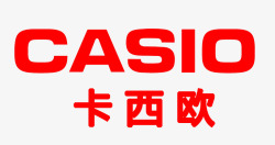 卡西欧品牌卡西欧红色logo图标高清图片
