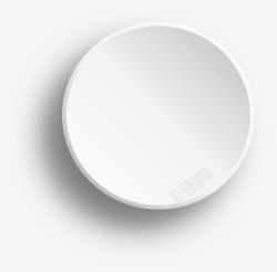 圆形白色瓷盘素材