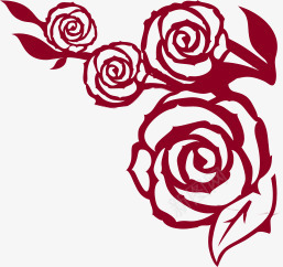 创意合成红色的玫瑰花剪纸效果png免抠素材_新图网 https://ixintu.com 创意 剪纸 合成 效果 玫瑰花 红色