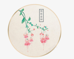 中国古典扇子中国古风扇子装饰图案高清图片