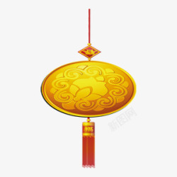 中国风金币挂饰素材