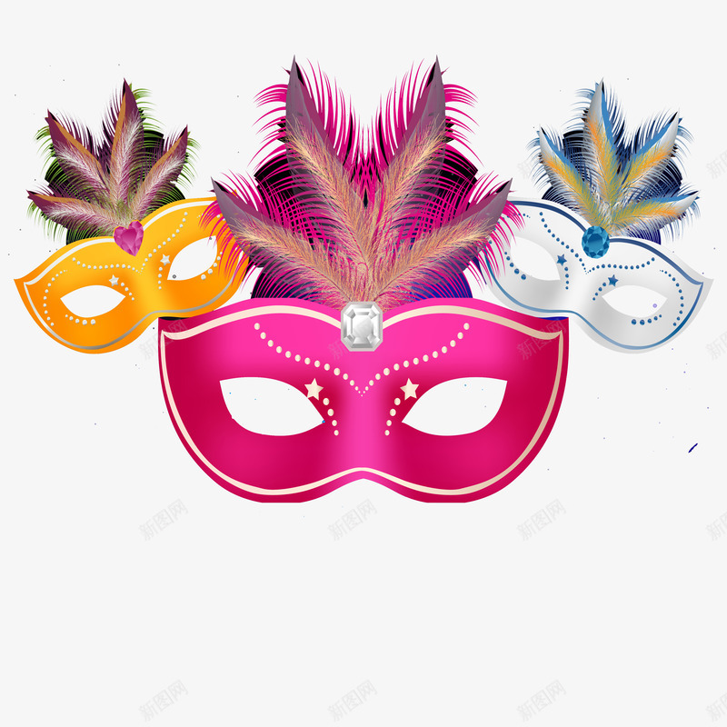 女式面具png免抠素材_新图网 https://ixintu.com 万圣节面具 女式面具 宴会面具 晚会面具 活动面具 羽毛面具