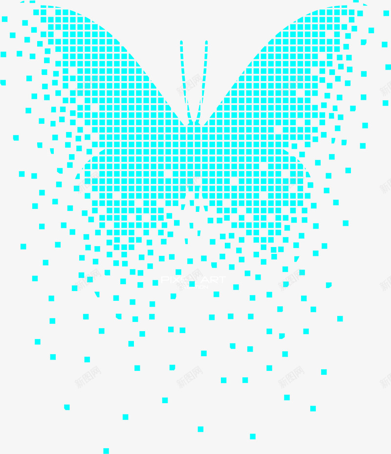 创意蝴蝶矢量图eps免抠素材_新图网 https://ixintu.com 创意设计 图案 抽象 立体 色彩 蓝色 蝴蝶 矢量图