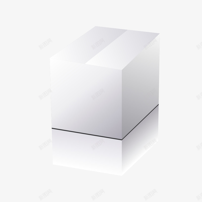 白色展示盒psd_新图网 https://ixintu.com 包装 大包装盒子设计图库 展示图 展示盒 盒子 纸盒展开图库 纸盒库 纸盒设计图