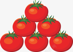 红色西红柿简约素材