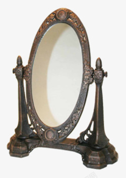 立着的镜子复古铜镜高清图片