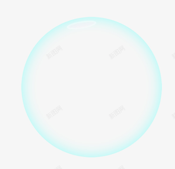 蓝色边框光效圆形装饰png免抠素材_新图网 https://ixintu.com 圆形 蓝色 装饰 边框