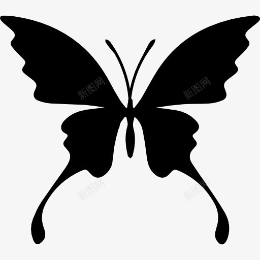 蝴蝶的轮廓图标png_新图网 https://ixintu.com 动物 动物王国 形状 昆虫 蝴蝶 轮廓