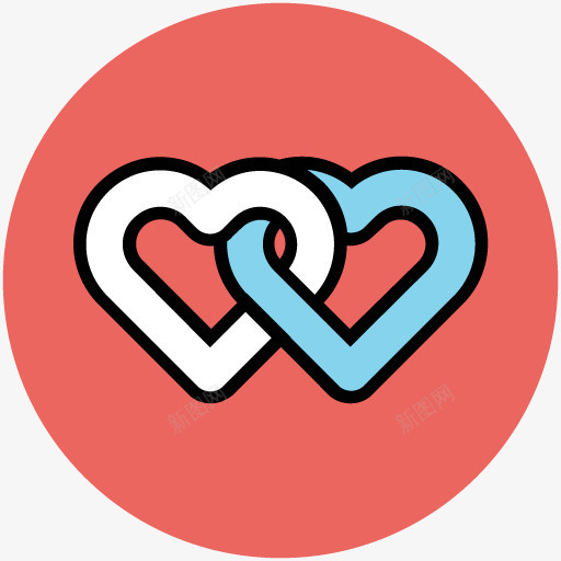 婚礼手绘婚礼心连心图标png_新图网 https://ixintu.com 创意 图标 婚庆剪影 婚礼图案 心连心 手绘婚庆素材 手绘婚礼图片 手绘结婚 手绘结婚图片 结婚矢量图