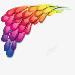 孔雀羽毛矢量图素材