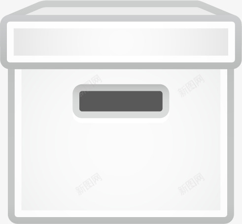 白色纸箱子图标png_新图网 https://ixintu.com UI 卡通 图标 手绘 箱子 纸箱