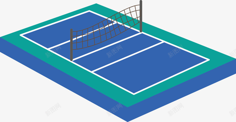 奥运扁平化球场png免抠素材_新图网 https://ixintu.com 奥运 扁平化 球场 羽毛球场