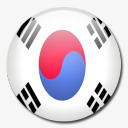 南韩国韩国南国旗国圆形世界旗高清图片
