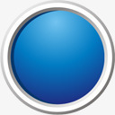 蓝色圆形按钮图标png_新图网 https://ixintu.com 圆形 按钮