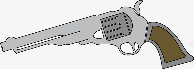 卡通扁平风格左轮枪矢量图eps免抠素材_新图网 https://ixintu.com 卡通符号 左轮枪 牛仔符号 美国牛仔 西部 西部牛仔 西部牛仔符号 矢量图