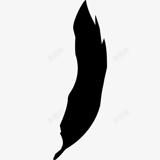 羽绒填充轮廓图标png_新图网 https://ixintu.com 动物 形状 羽毛 自然 鸟 鸟了