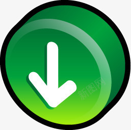 白色箭头绿色标志圆形图标图标