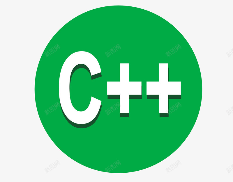 C绿色图标png_新图网 https://ixintu.com C C语言 图标 圆形 形状圆图案图标 绿色 编程 语言