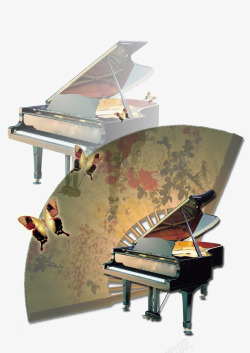 梁祝复古钢琴音乐会高清图片