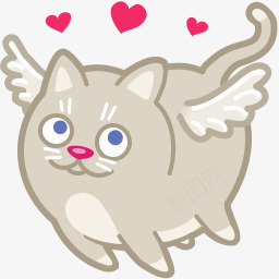 猫爱丘比特图标png_新图网 https://ixintu.com cat cupid love 丘比特 爱 猫