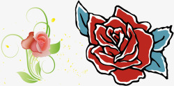 玫瑰花暗纹玫瑰花图形图标高清图片