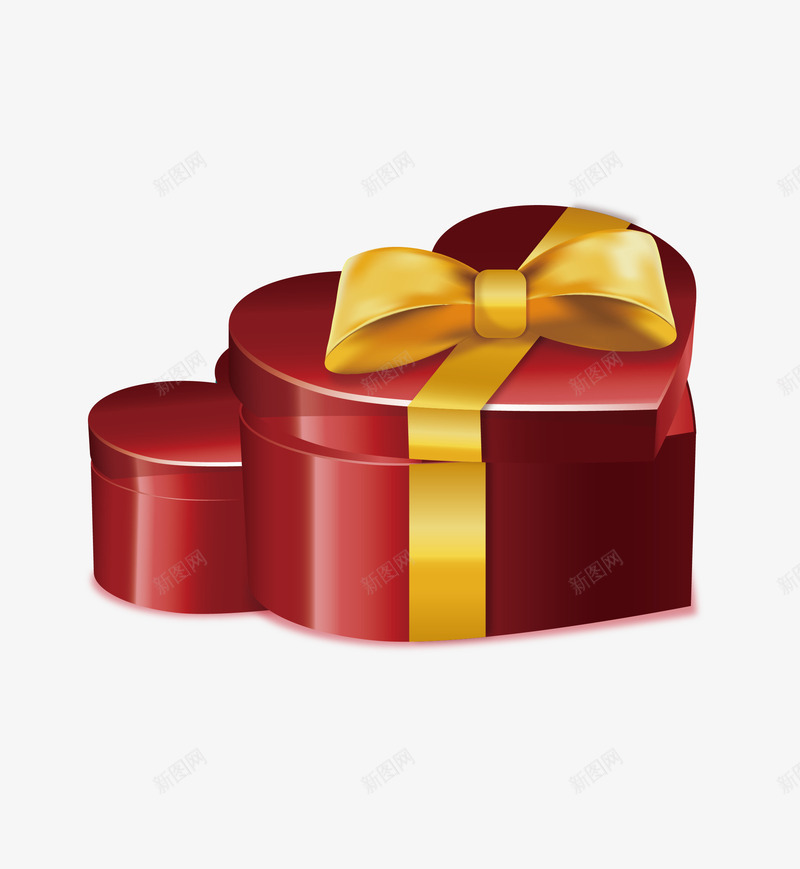 节日礼物盒包装png免抠素材_新图网 https://ixintu.com 包装盒 婚礼 心形包装盒 情人节 新年 节日礼物