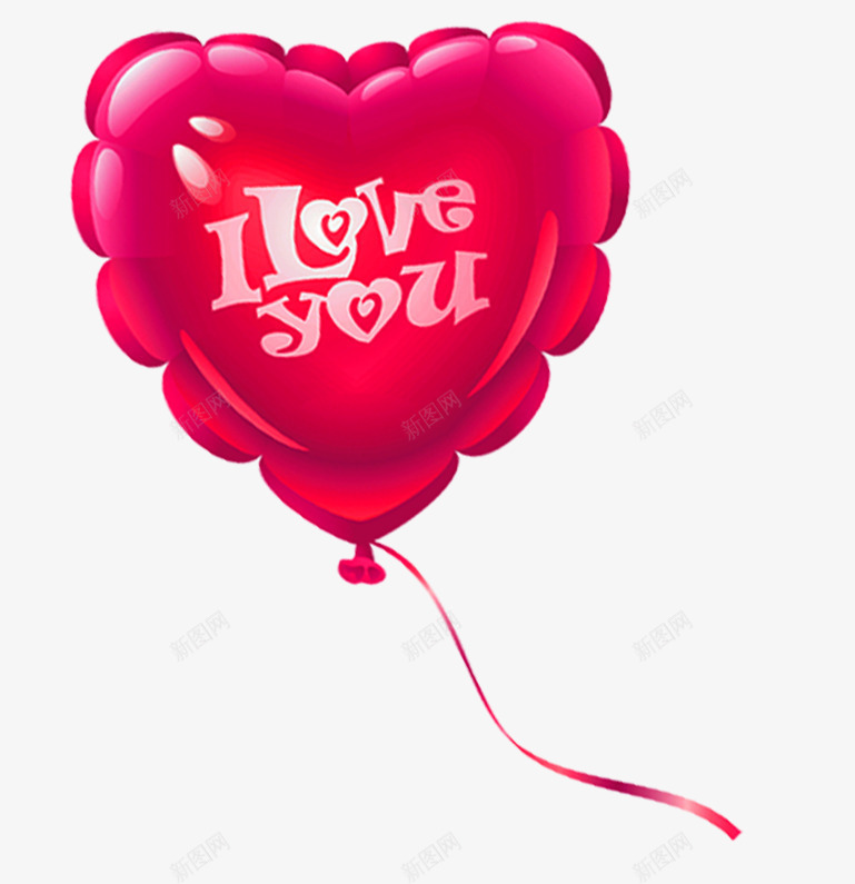 红色漂浮ILOVEYOU心形气球png免抠素材_新图网 https://ixintu.com I LOVE YOU 心形 气球 漂浮 红色