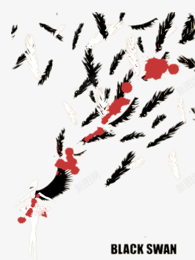 漂浮png免抠素材_新图网 https://ixintu.com 漂浮 羽毛 艺术 装饰 黑天鹅