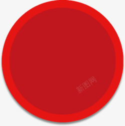 装饰圆形圆盘红色圆素材