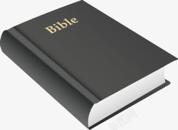 基督教用品手绘黑色封面圣经高清图片