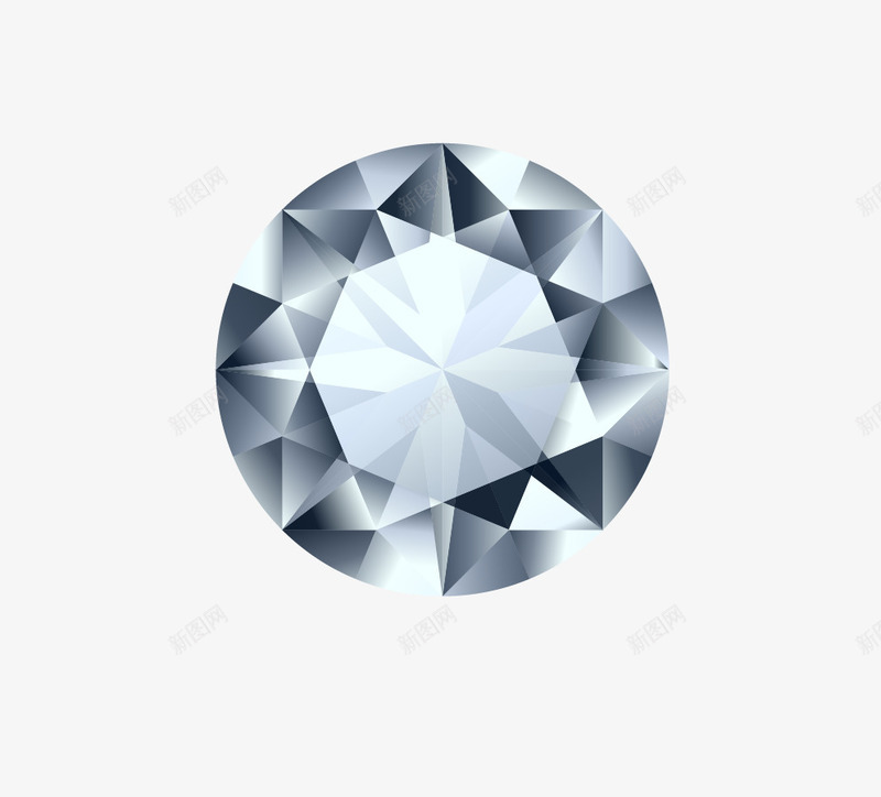 圆形钻石png免抠素材_新图网 https://ixintu.com 圆形 圆形钻石 钻石设计图 钻石设计矢量图