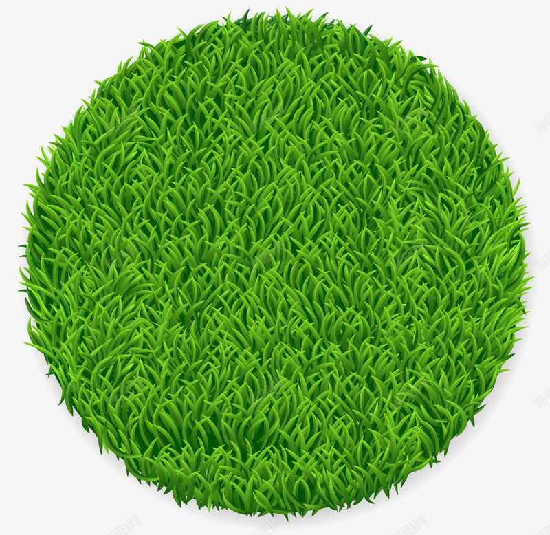 圆形绿色草坪png免抠素材_新图网 https://ixintu.com 创意 圆形 绿色 草坪