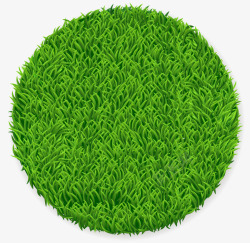 圆形绿色草坪素材