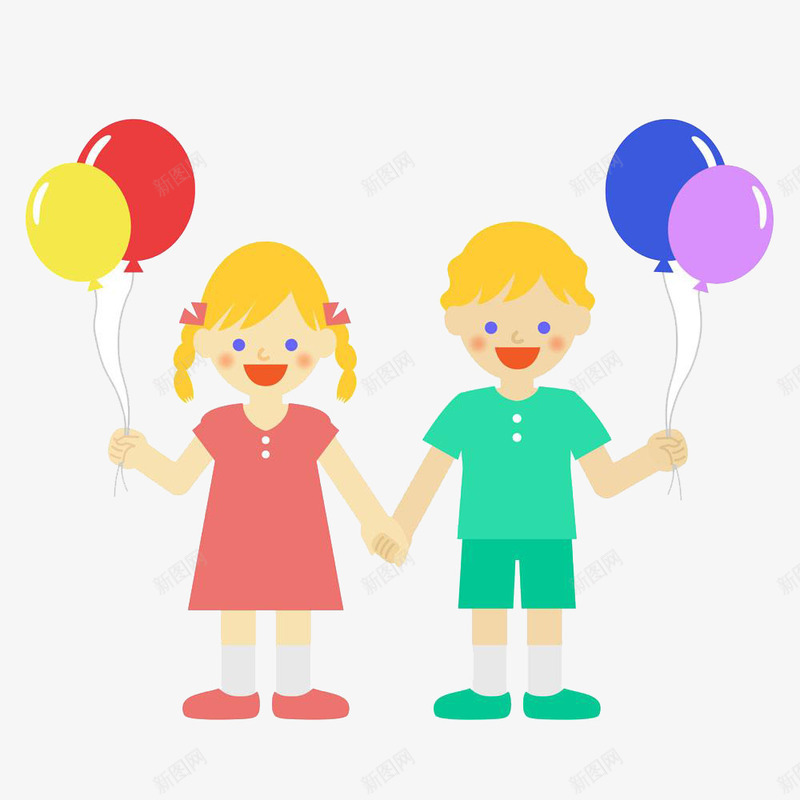 拿着气球的卡通儿童图案png免抠素材_新图网 https://ixintu.com 儿童图案 卡通 可爱风格 彩色 拿着东西的人 拿着气球 效果图案 装饰