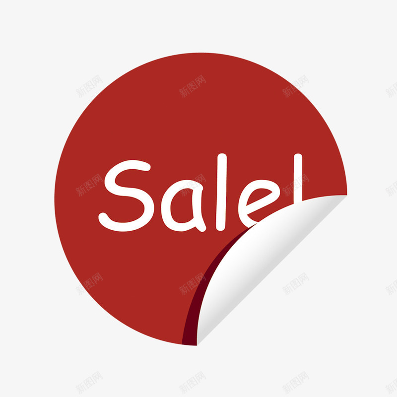 红色圆形salepsd免抠素材_新图网 https://ixintu.com sale 圆形 红色