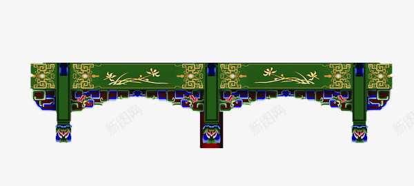 古代屋檐装饰png免抠素材_新图网 https://ixintu.com 中国风 古风 雕梁画栋