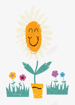 太阳花封面可爱小清新装饰海报装饰太阳花高清图片