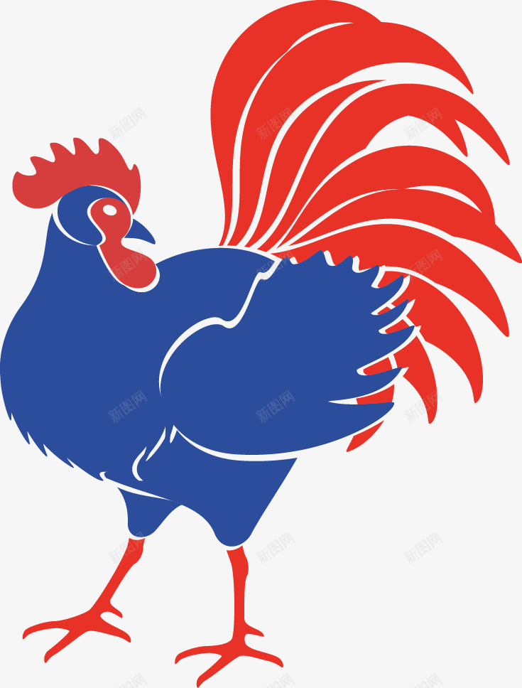 鸡片png免抠素材_新图网 https://ixintu.com 免费png 动物 插图 新年 新年素材 矢量鸡 素材 鸡