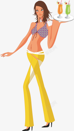 车上吃早点的人夏日美女高清图片