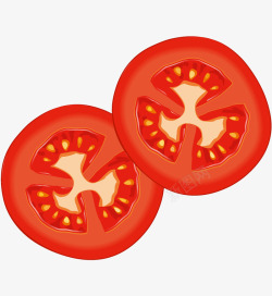 卡通精美西红柿番茄矢量图素材