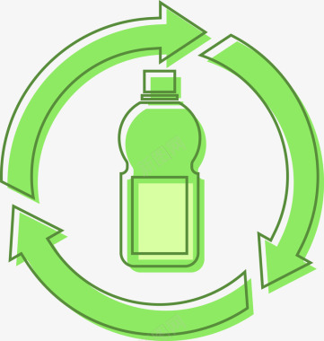 循环使用瓶子图标图标