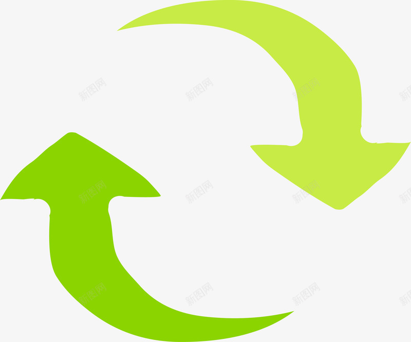 绿色循环箭头图图标png_新图网 https://ixintu.com 低能耗 图标 循环 环保 环保图标 矢量图标 矢量环保图标 箭头 绿色环保 节能环保