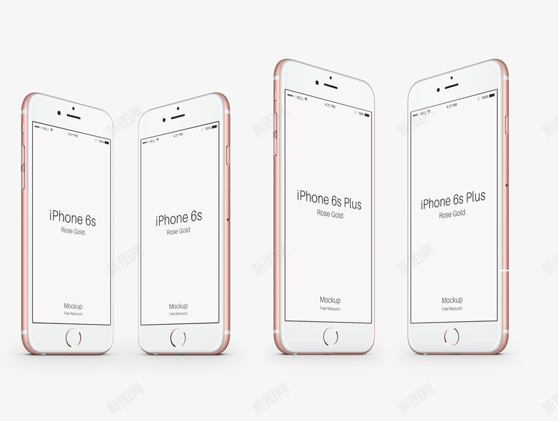 iphone6s玫瑰金psd免抠素材_新图网 https://ixintu.com iPhone 手机 玫瑰金