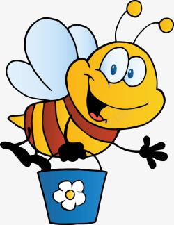 提桶的蜜蜂蜜蜂提桶高清图片