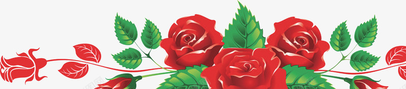 卡通玫瑰花朵边框装饰png免抠素材_新图网 https://ixintu.com 卡通 玫瑰花 素材 装饰 边框