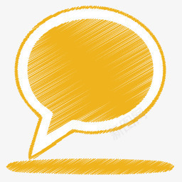 黄色的圆形气泡图标png_新图网 https://ixintu.com chat 气泡 聊天 评论
