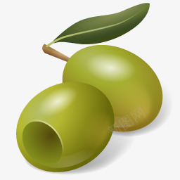 水果橄榄绿色3dfoodicons图标png_新图网 https://ixintu.com Fruit Green Olive 橄榄 水果 绿色