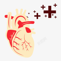 心脏治疗卡通图素材