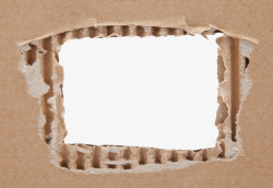 纸碎片黄色纸箱碎片框高清图片