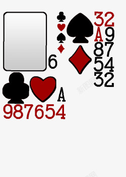 扑克牌UI扑克牌游戏UI高清图片
